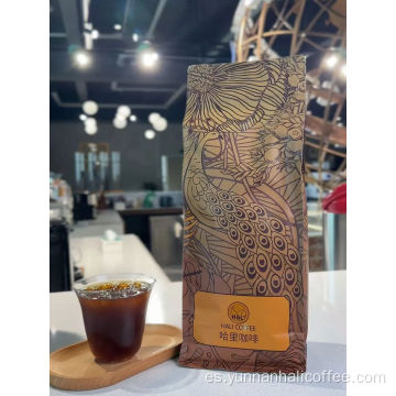 Granos de café de bayas puras